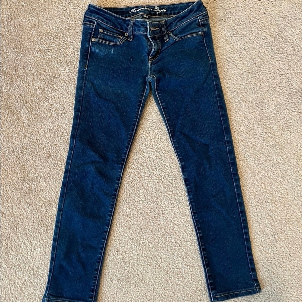 Women’s Y2K American Eagle skinny jeans-4 short